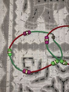 Colourful Beaded Anklet