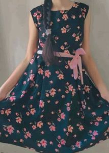 Floral A-line Dress
