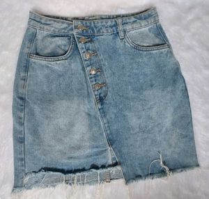 Denim Mini Skirt