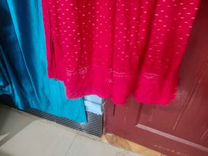Pink Embroidered Anarkali Kurti