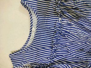 Ruffled Blue Dress With Bow Design 💙🎀