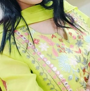 Kurta Palazzo And Dupatta Set