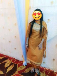 Stitched Punjabi Salwar Suit Set With Dupatta