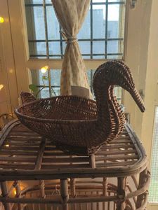 Woven Bamboo Bird Basket