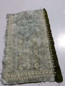 Neck Embroidery Patch Mehendi Colour New Not Used