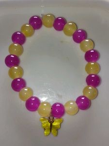 Beaded Bracelet Set With Charms