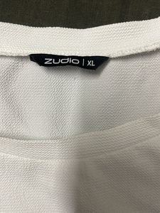 White Eyelet Sleeve Top