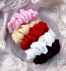5 Georgette scrunchies