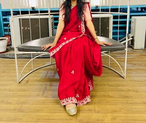pita work heavy saree