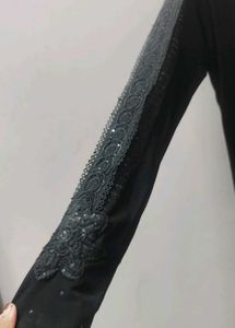 Lycra Black Abaya