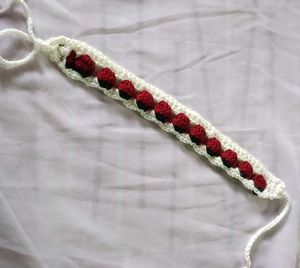 Crochet Strawberry Headband