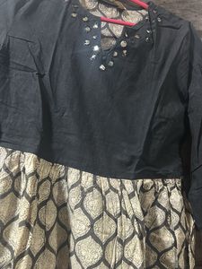 Girls Black &amp; Gold Dress