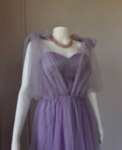 Lavender Mesh Gown