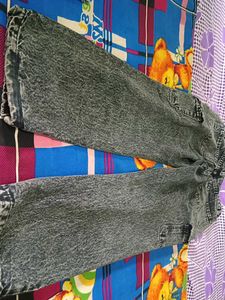 Acid Wash Cargo Jeans