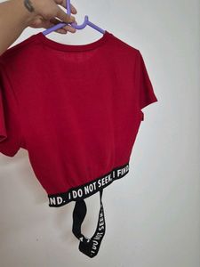 Shein Red Crop Top