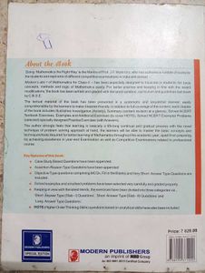 Modern&#39;s Abc+ Class 10th Maths Reference Book