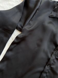 Black Satin Shirt