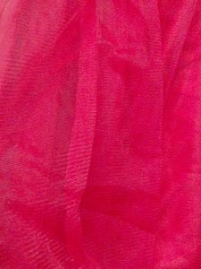 Red Velvet Top Partywear Netted Dress