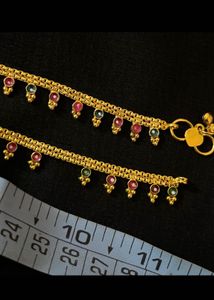 Set Of 4 - 2 Anklets And Two Earrings