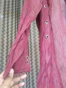 Burgundy Casual Jacket