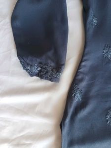Mulmul Chikankari Handwork Kurta