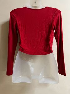 SHEIN BRANDED Red Full Sleeves Top