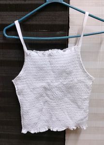 White Crop Top
