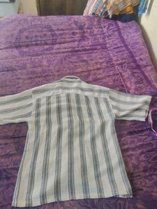 Striped Short Sleeve Button-Down