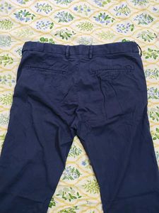 Navy Blue Slim Fit Trousers