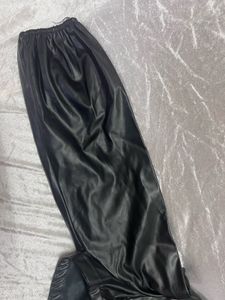 Black Faux Leather short Jacket/shirt