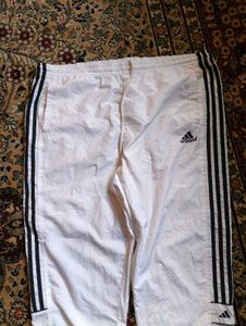 Adidas Vintage White Trackpant Lower Baggy