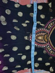 Designer Two-Shaded Embroidered Kurta with Dupatta
