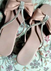 Bow Detail Thong Sandals