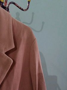 Peach Trench Coat