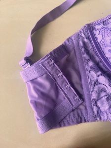 Purple Flower Bra