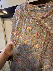 Floral Print Anarkali Kurta