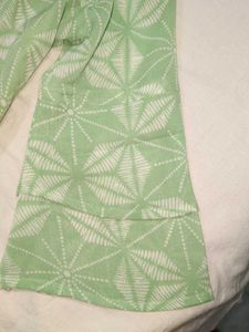 Green Floral Lace Top