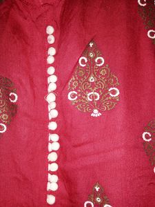 Red Printed Dress