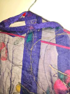 Net Floral Dupatta