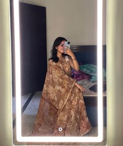 Floral Print Saree