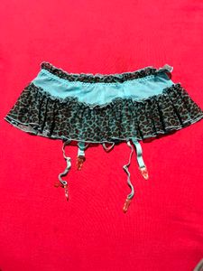 Stylish Leopard Print Garter + Panty