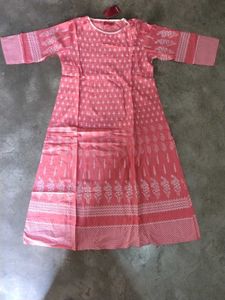 Jaipuri Elegant Pink Printed Kurta