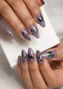 Butterfly Nail Art Stick Ons(Reusable)