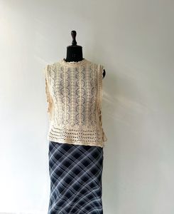 Crochet Knit Sleeveless Top