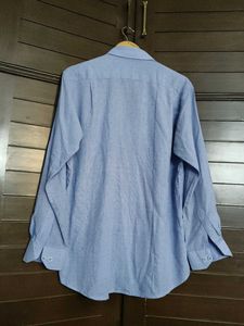 Yezac Men Blue Pirnted Cotton Casual Shirt