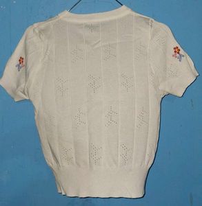 Floral Embroidered Knit Top