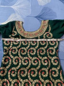Emerald Green Embroidered Salwar Kameez