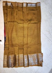 Elegant Mustard &amp; Navy Saree