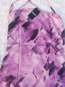 Purple Tie-Dye Mini Dress