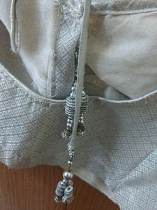 Silver Blouse in Good Condition.